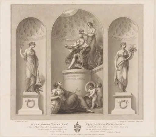 Allegory on the Recovery of the King, by Francesco Bartolozzi