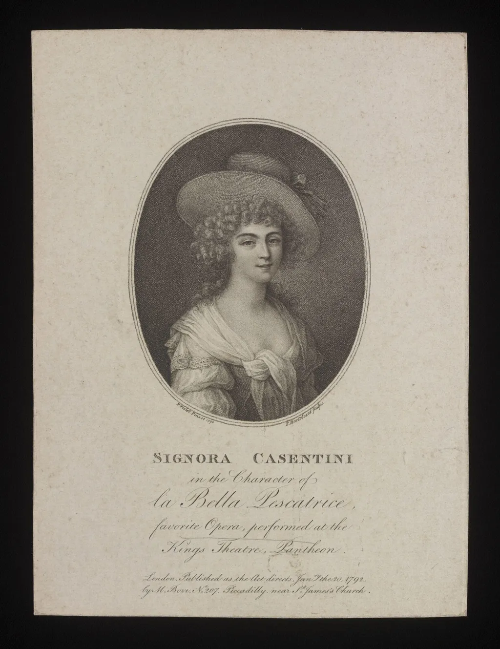 H Beard Print Collection, by Francesco Bartolozzi, 1792