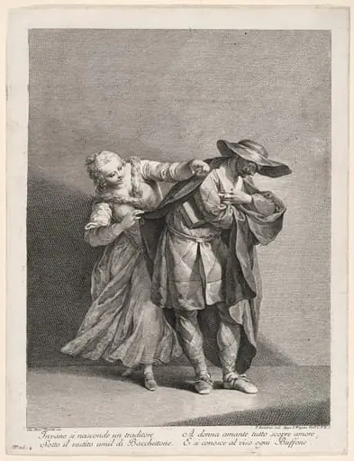 Harlequin Unmasked, by Francesco Bartolozzi