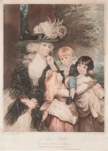 Lady Smith and Her Children, by Francesco Bartolozzi