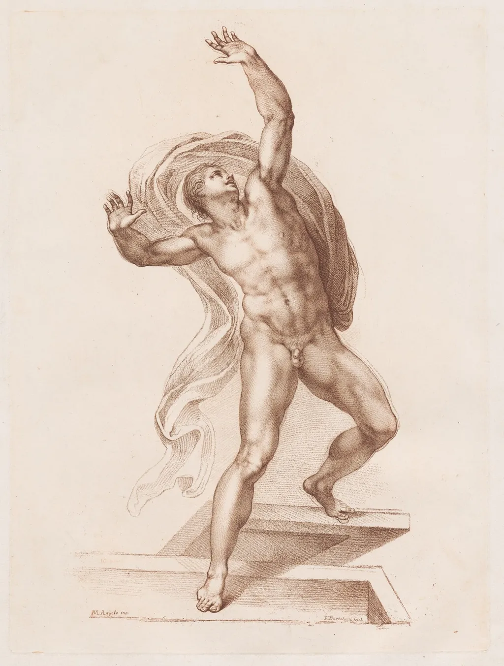 Resurrection of Christ, by Francesco Bartolozzi, crayon, 1795