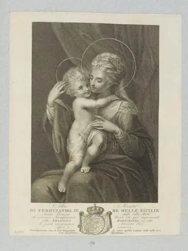 Virgin and Child, by Francesco Bartolozzi