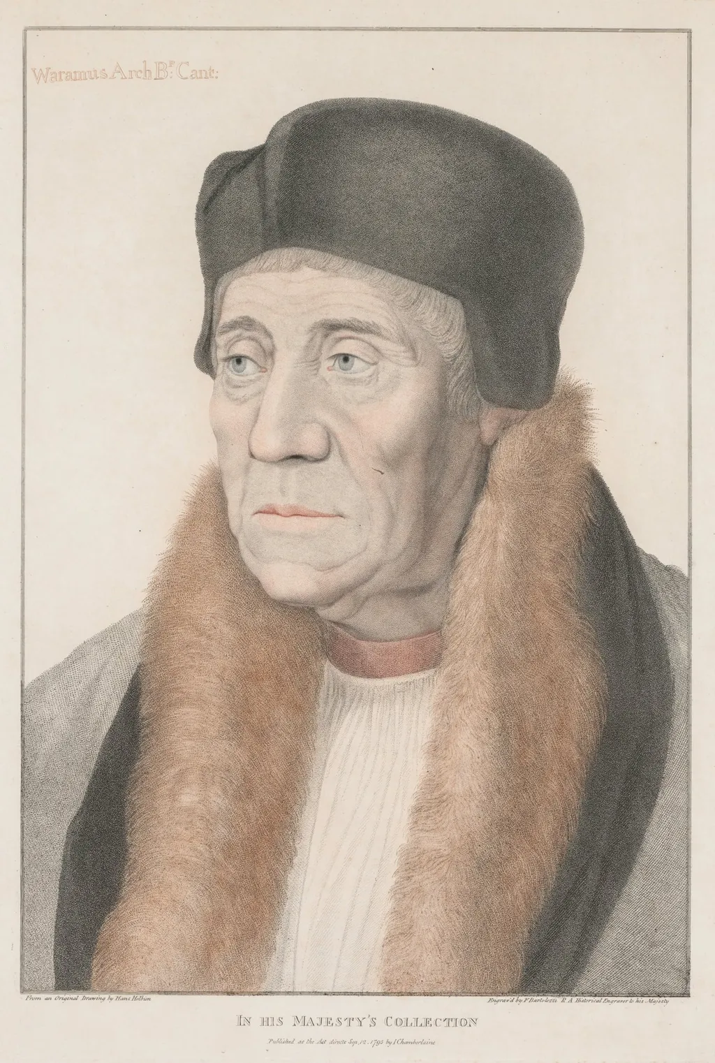 Waramus Arch Bishop of Canterbury, by Francesco Bartolozzi, 1795