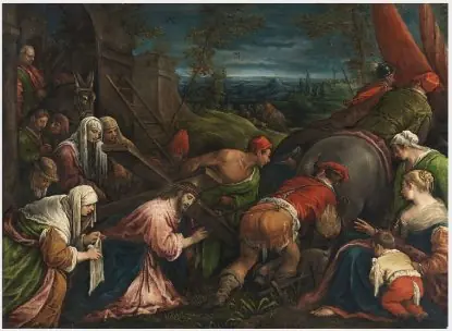 Christ Falling beneath the Cross, by Francesco Bassano the Younger