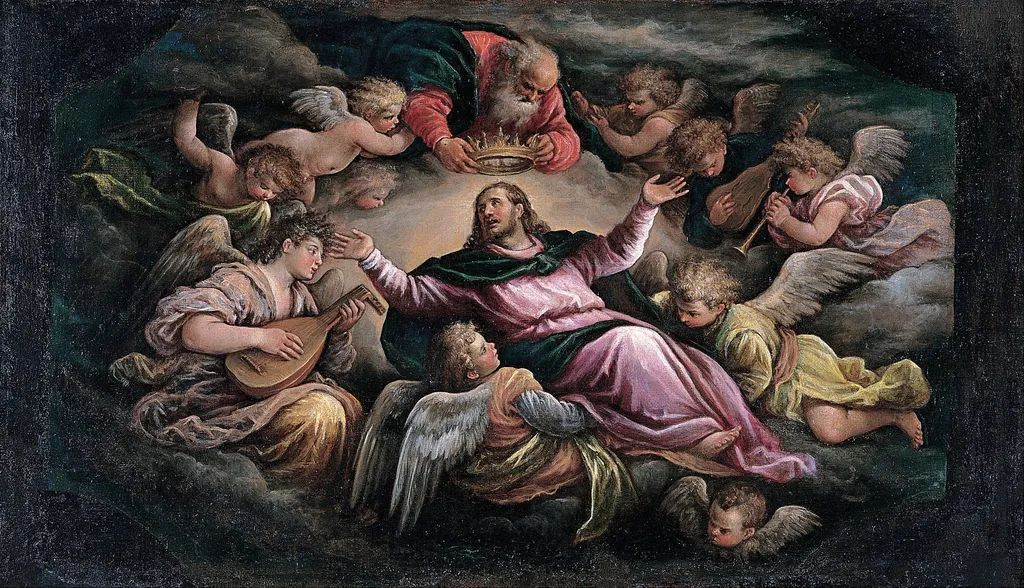 Christ in Glory, by Francesco Bassano the Younger, oil, 1580