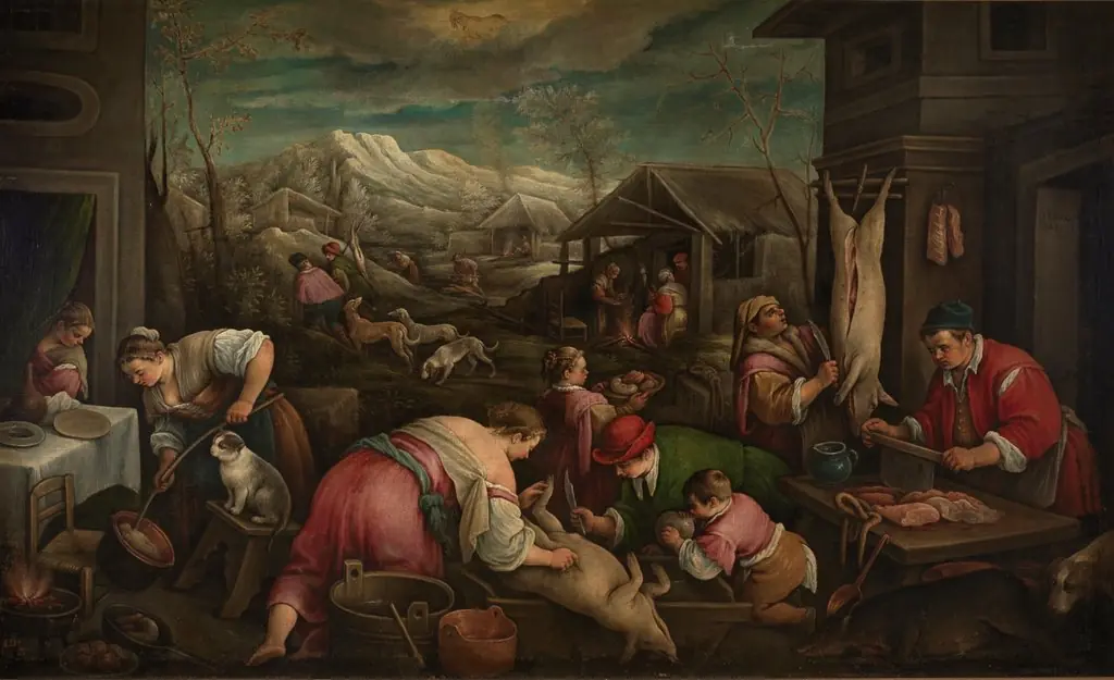 December (Capricorn), by Francesco Bassano the Younger