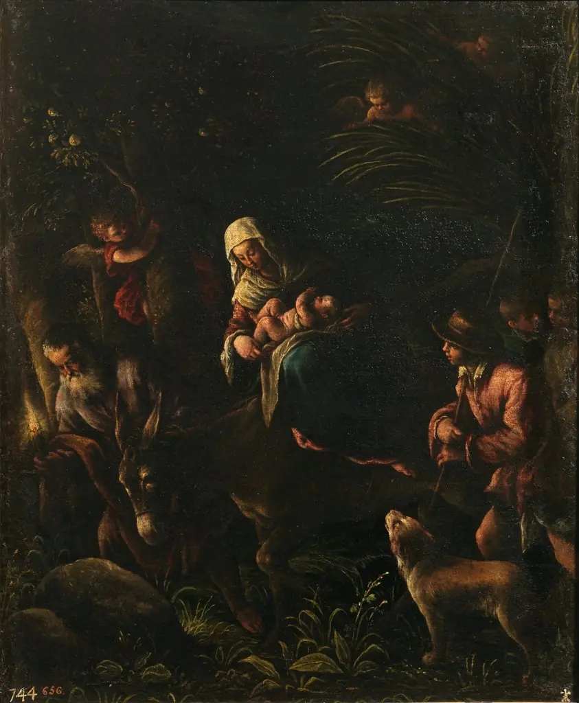 Flight into Egypt, by Francesco Bassano the Younger