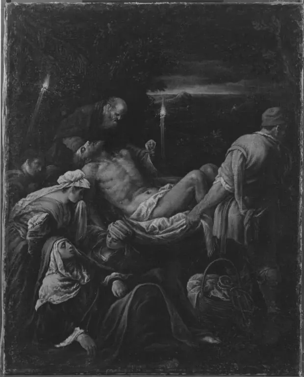 Grablegung Christi (Werkstattkopie), by Francesco Bassano the Younger