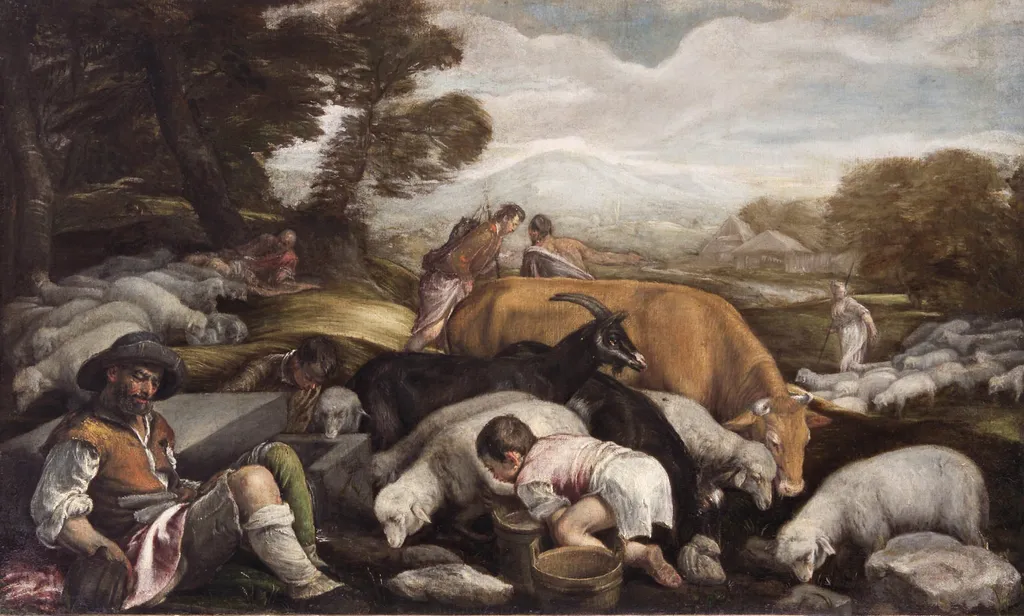 Jacob and Rachel, by Francesco Bassano the Younger, unspecified, 1580