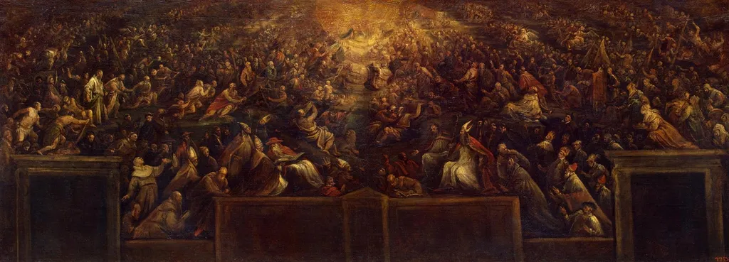Resurrection of the Righteous (Heaven), by Francesco Bassano the Younger, oil, 1592