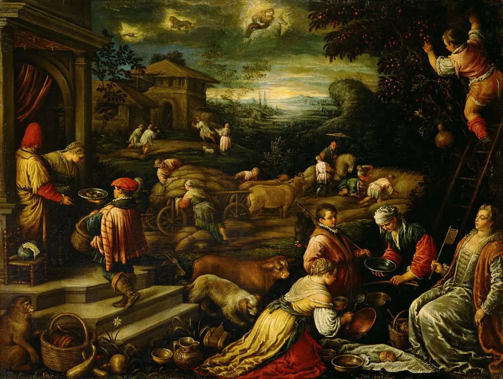 Summer (June, July, August), by Francesco Bassano the Younger