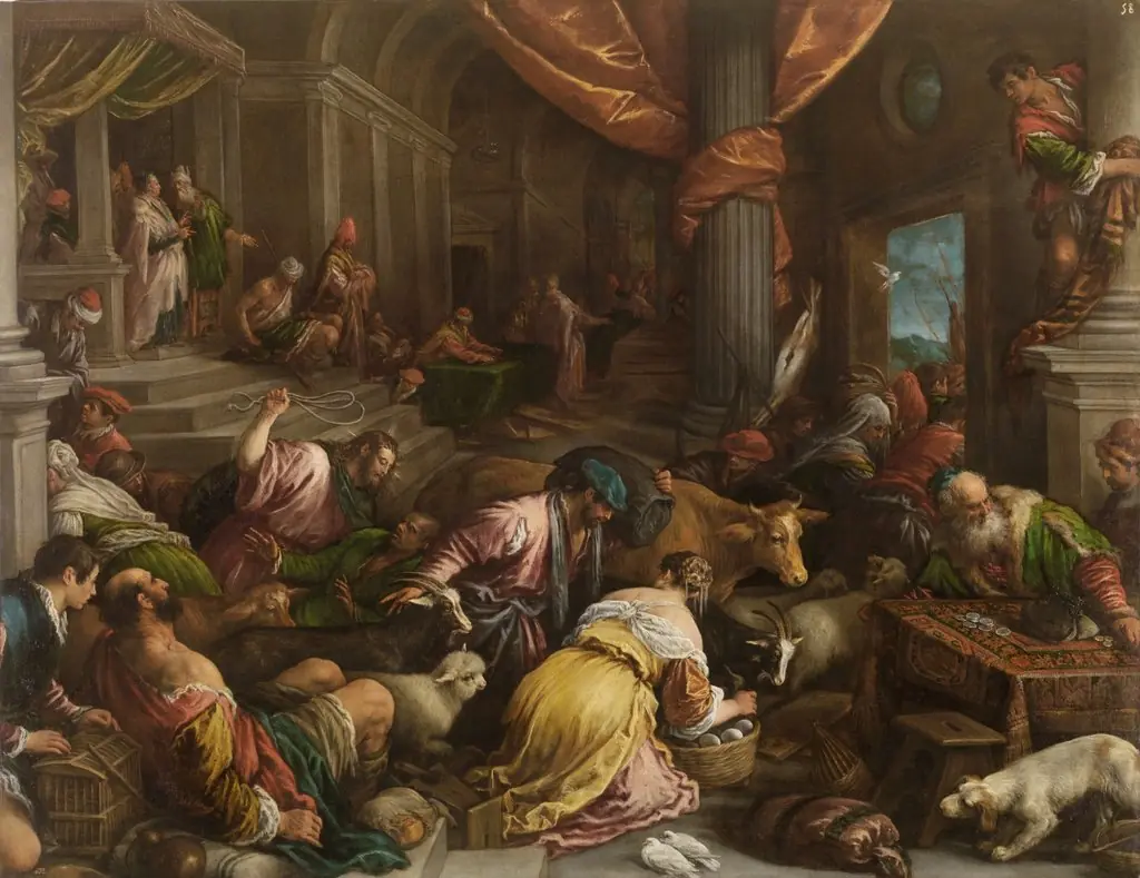 The Traders Cast out of the Temple, by Francesco Bassano the Younger