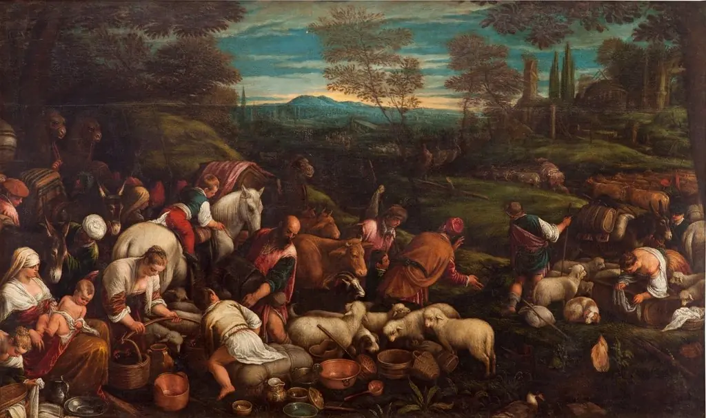 Viaje de Jacob, by Francesco Bassano the Younger