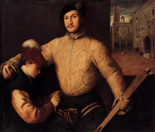 A Ballplayer and His Page, by Francesco Beccaruzzi