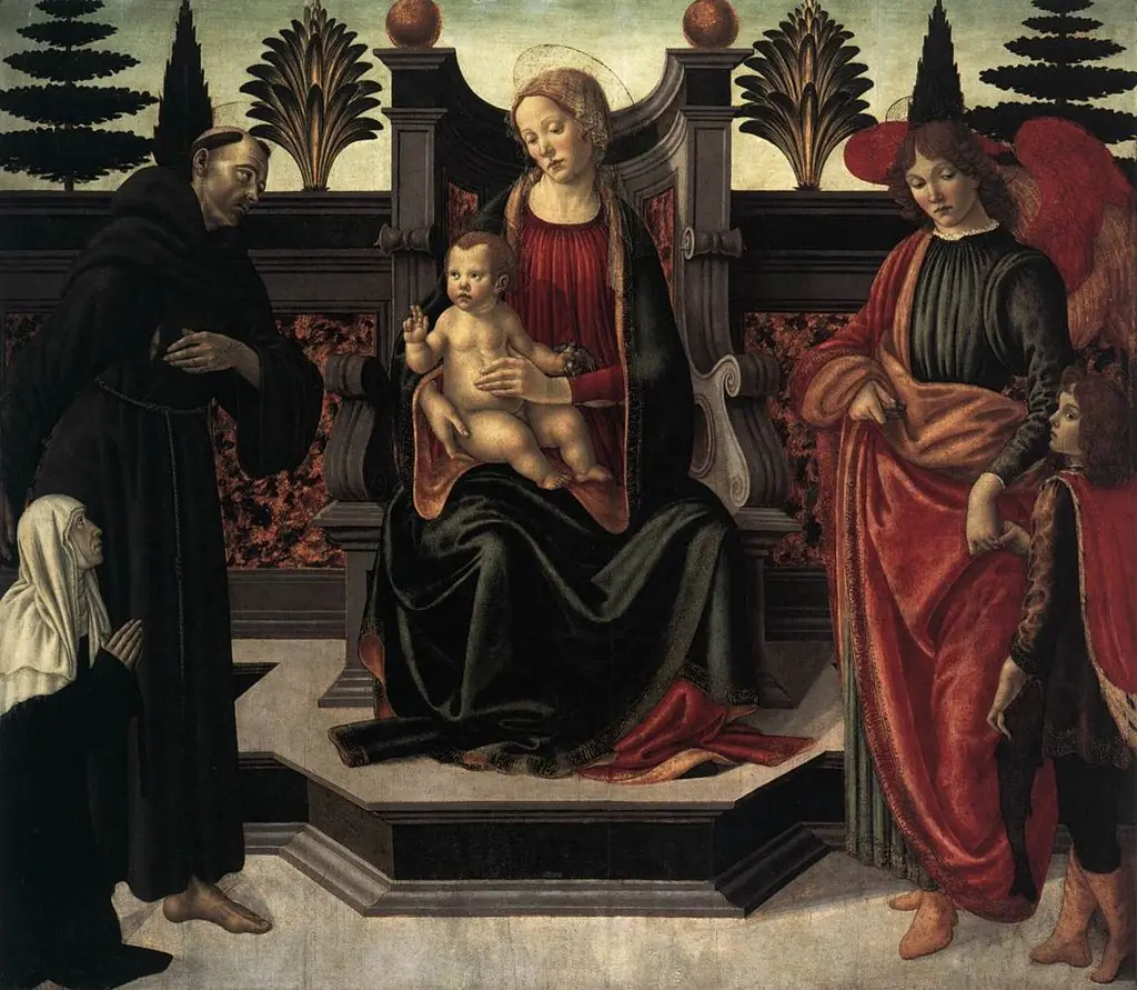 Madonna and Child Enthroned, by Francesco Botticini