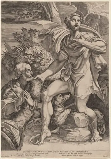 Saint Roch with a Donor, by Francesco Brizio