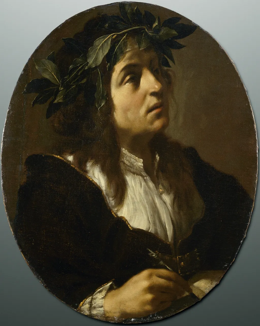 Portrait of a Poet, by Francesco Cairo, oil, 1640