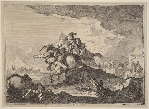 Cavalry Battle, by Francesco Casanova