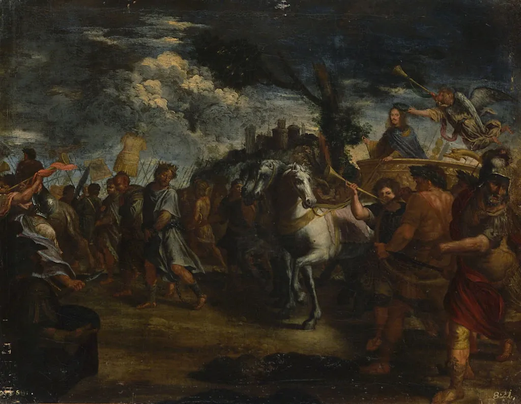 Triumphzug des Erzherzogs Leopold Wilhelm, by Francesco Costanzo Catanio, unspecified, 1642