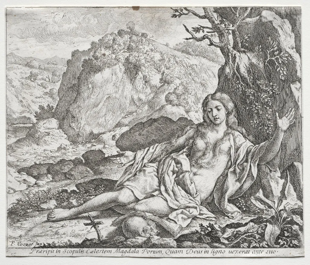 The Penitent Magdalen, by Francesco Cozza, 1650