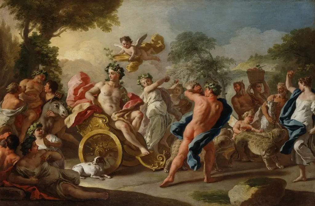 Der Zug des Bacchus, by Francesco de Mura