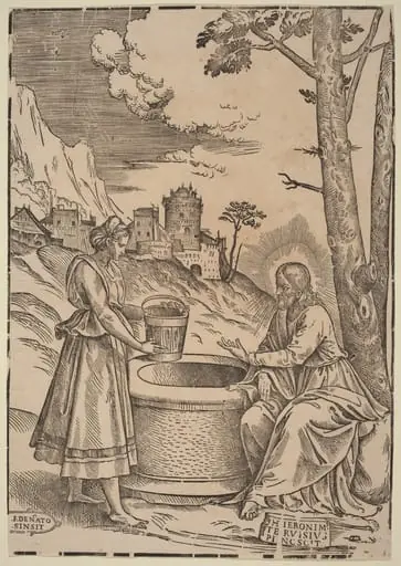 Christ and the Woman of Samaria, by Francesco Denanto