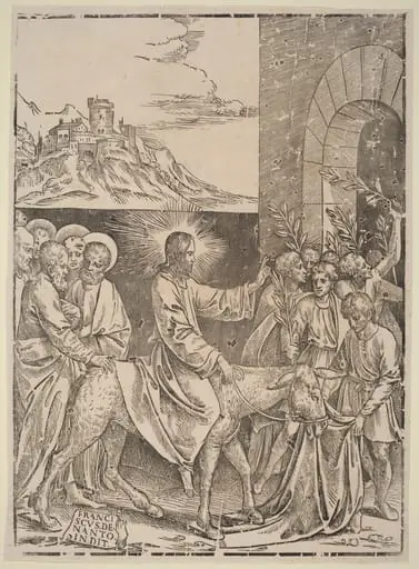 Christ's Entry into Jerusalem, by Francesco Denanto
