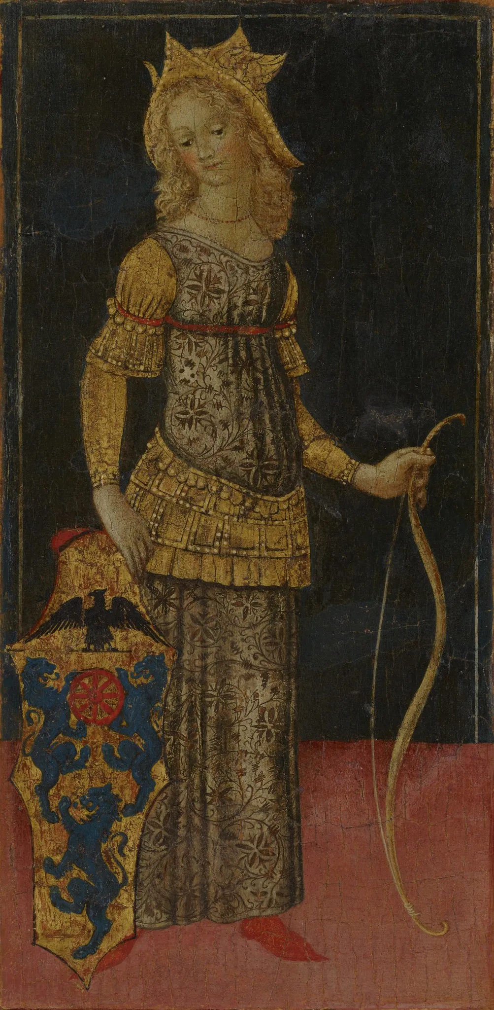 Oenone (left end panel), by Francesco di Giorgio, unspecified, 1460