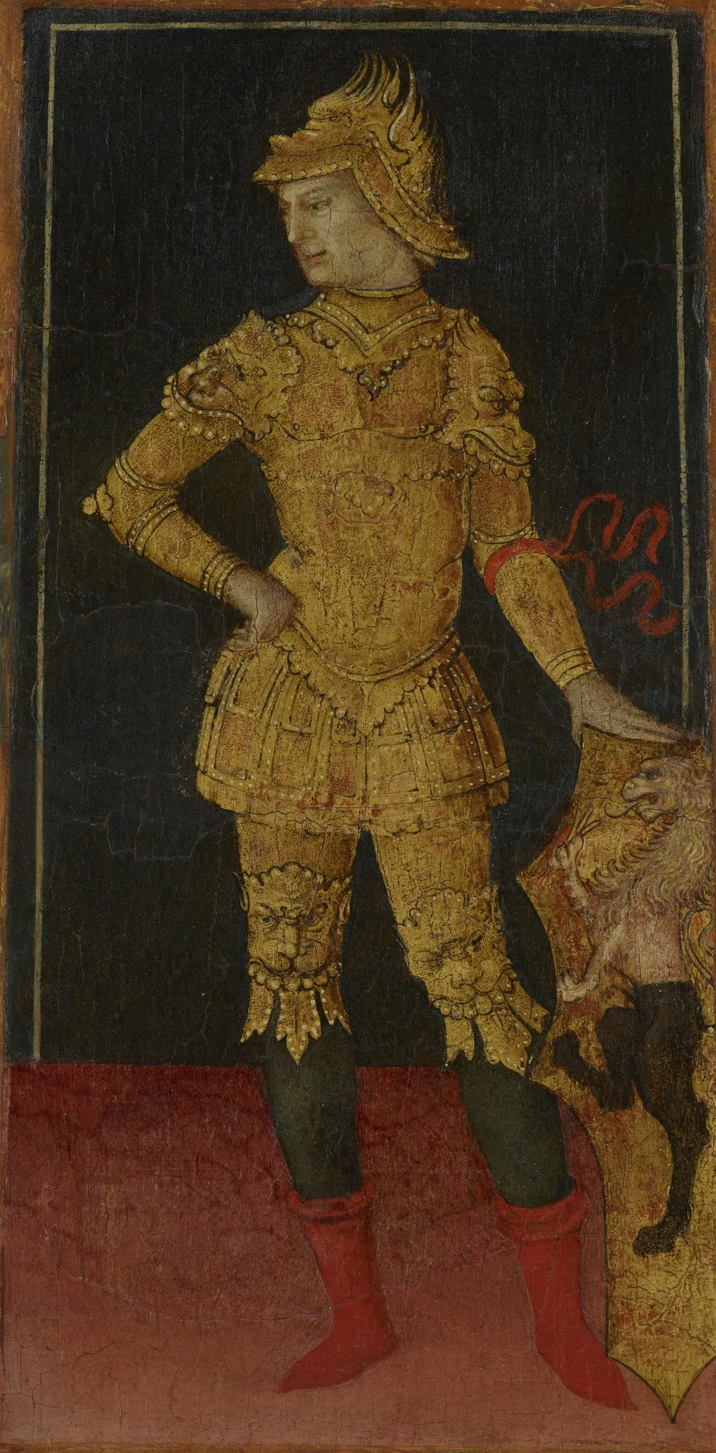 Paris (right end panel), by Francesco di Giorgio, unspecified, 1460
