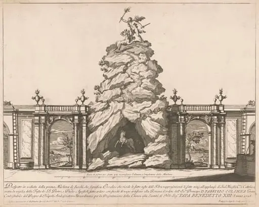 The Prima Macchina for the Chinea of 1726: Hercules and the Hydra, by Francesco Faraone Aquila