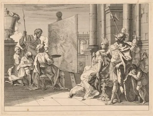 Alexander the Great and Campaspe in the Studio of Apelles, by Francesco Fontebasso