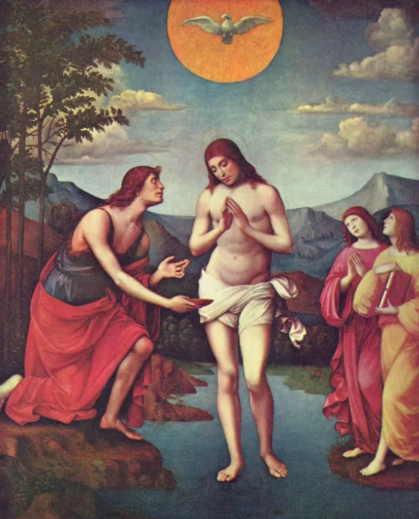 Baptism of Christ, by Francesco Francia, 1509