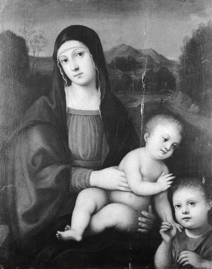 The Virgin and Child with the young St John the Baptist, by Francesco Francia