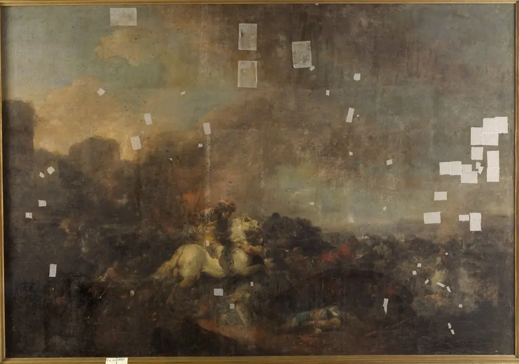 Battle scene, by Francesco Giuseppe Casanova