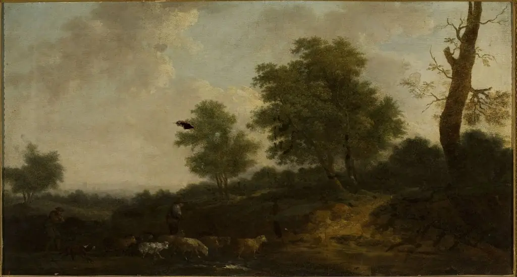 Forest landscape, by Francesco Giuseppe Casanova