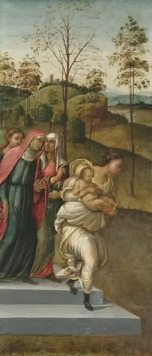 John the Baptist being carried to Zacharias, by Francesco Granacci