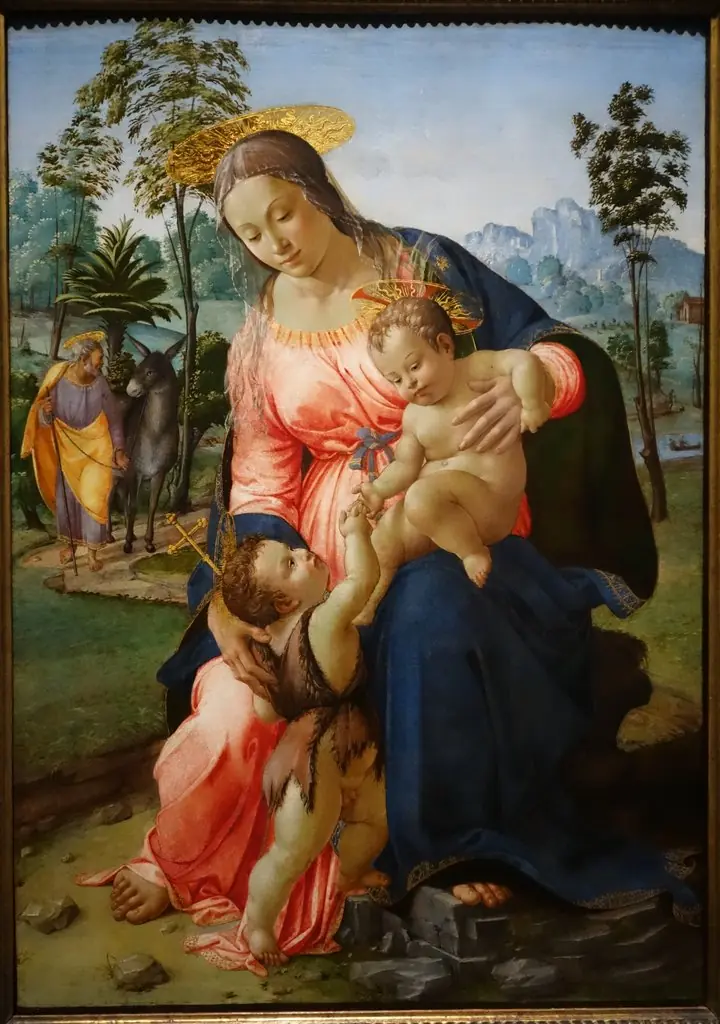 Rest on the Flight into Egypt with the Infant Saint John the Baptist, by Francesco Granacci