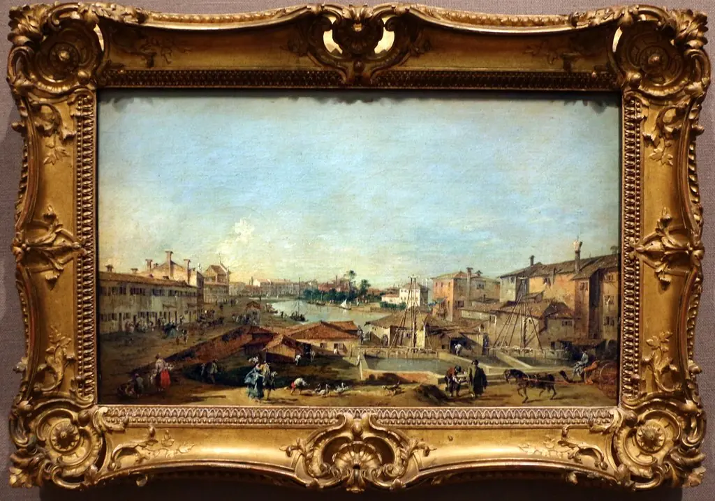 A eclusa de Dolo, by Francesco Guardi