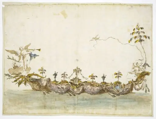 Design for a bissona, or a ceremonial gondola, by Francesco Guardi