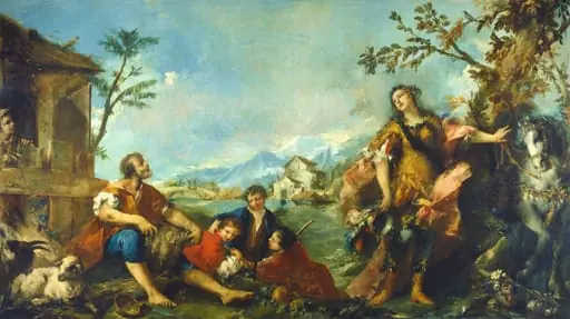 Erminia and the Shepherds, by Francesco Guardi