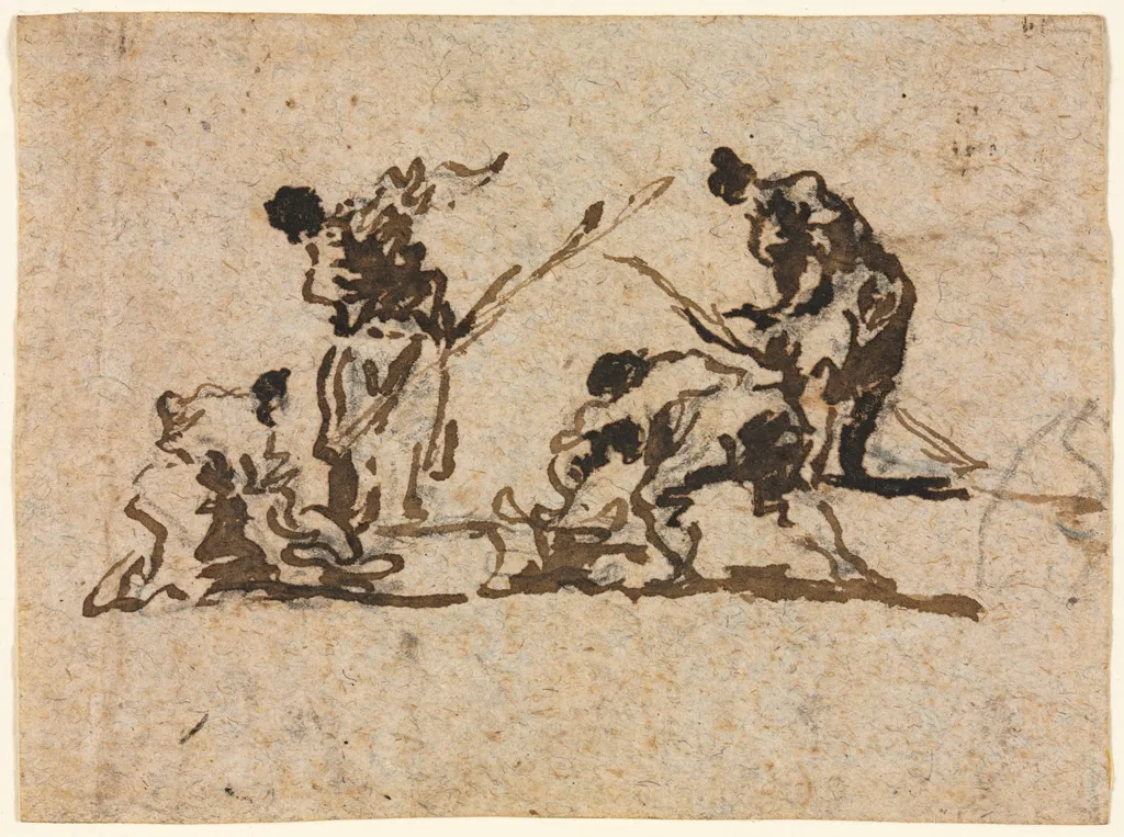 Farmers and Fisherman Working, by Francesco Guardi, 1750