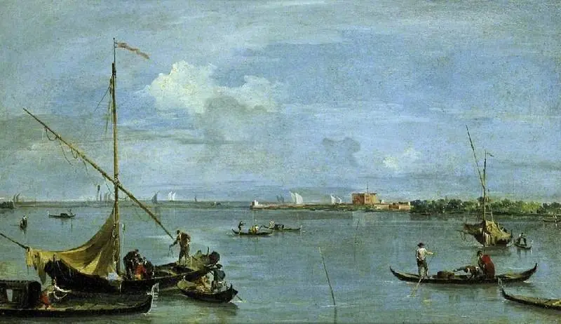 Forte S. Andrea Del Lido, Venice, by Francesco Guardi