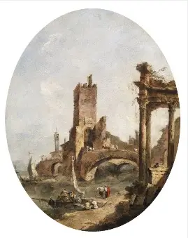 Imaginary Landscape, by Francesco Guardi, 1762
