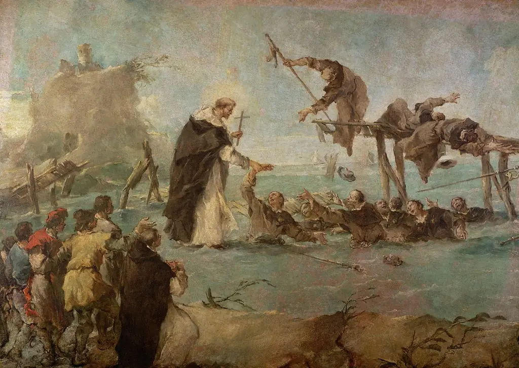 Miracle of a dominican Saint (Gonzalo di Amarante?), by Francesco Guardi
