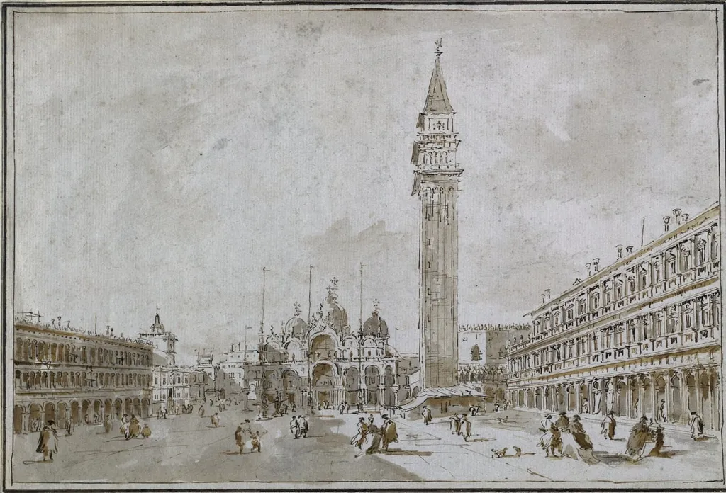 Piazza San Marco, Venice, by Francesco Guardi, 1784