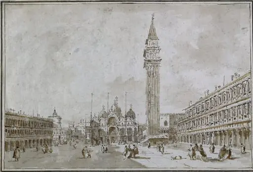 Piazza San Marco, Venice, by Francesco Guardi