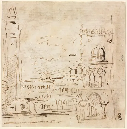 Piazza San Marco with Doges' Palace, by Francesco Guardi
