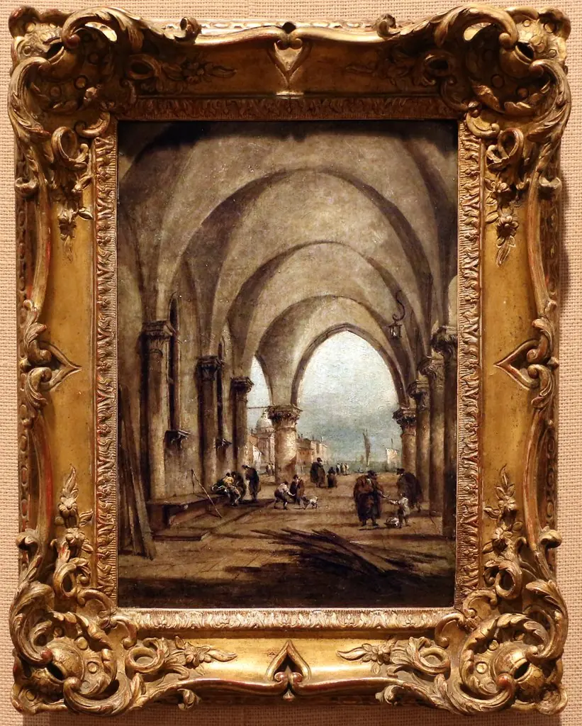 Pórtico com figuras, by Francesco Guardi