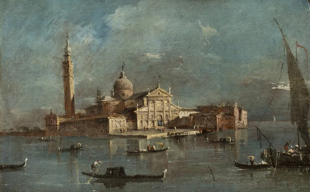 San Giorgio Maggiore, by Francesco Guardi, oil, 1790