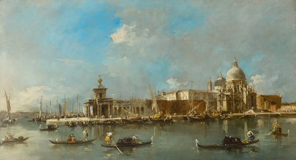 Santa Maria della Salute and the Dogana, Venice, by Francesco Guardi